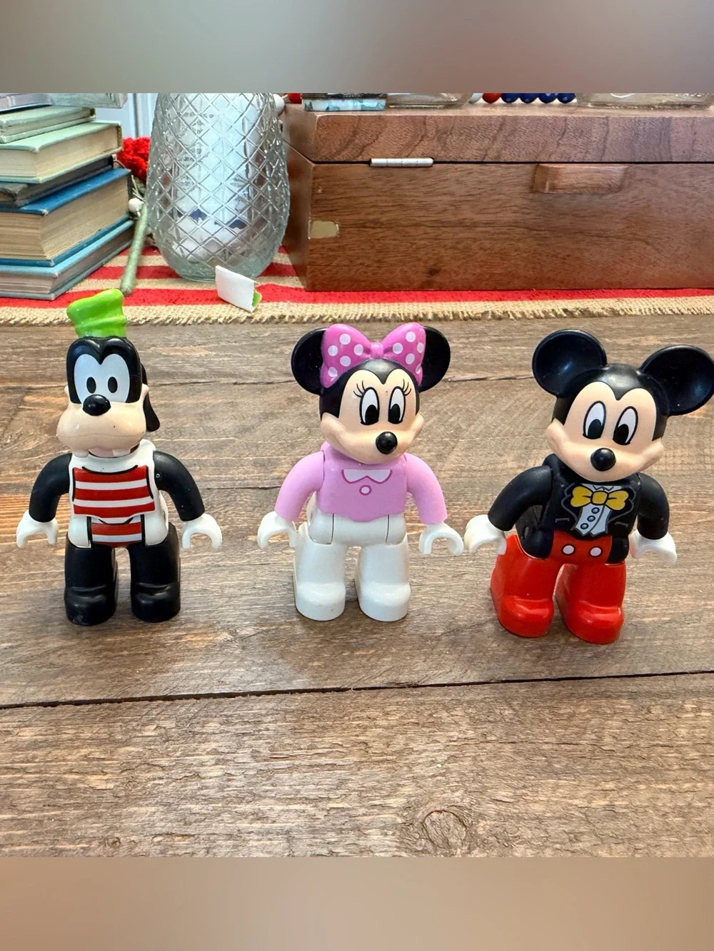 LEGO DUPLO Disney Figure Lot - Mickey Mouse, Minnie Mouse & Goofy (Set of 3)